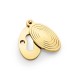 Standard Profile Oval Escutcheon with Reeded Cover