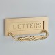 Croft 6358 Letter Plate with Handle- Engraved Letters