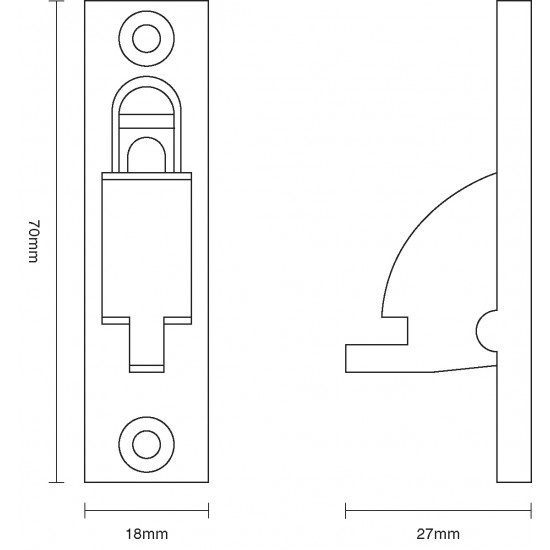 Croft  1809 Weekes Sash Stop 