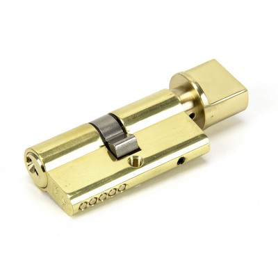 From the Anvil 5pin Euro Cylinder with Turn in Lacquered Brass