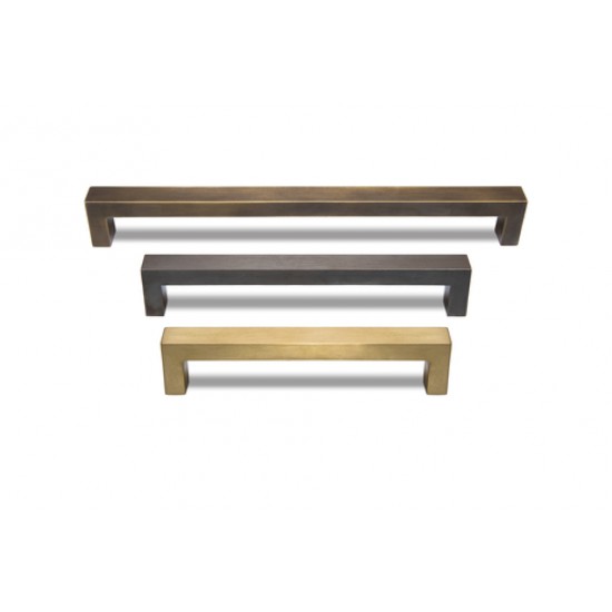 Modern Square Cabinet Pulls Satin Brass Antique Brass Dark Bronze