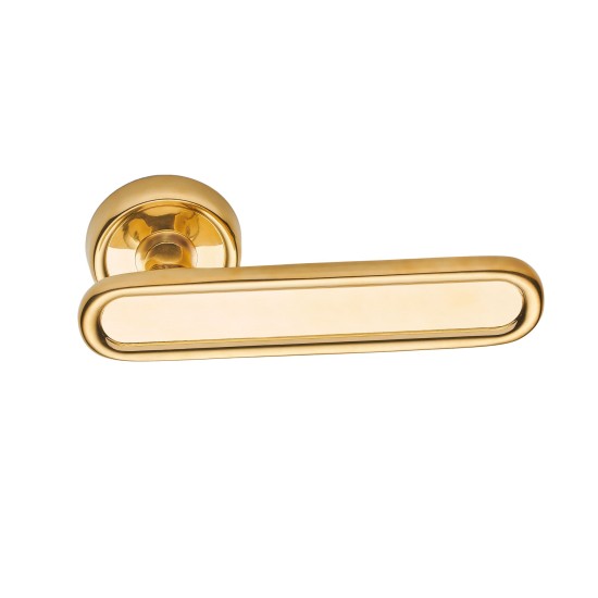 Lino Lever Handle set on Rose