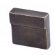 Element Flat Knob in Aged Bronze