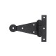 Stonebridge Penny End Hinge in Natural Black