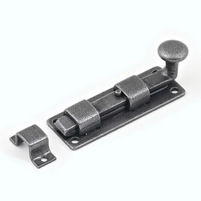 Stonebridge Forge Door Bolts - Straight Knob Bolt in Forged Steel