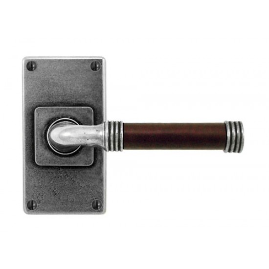 Finesse Design Jarrow Range Door Handle on a Square Rose in Pewter