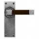 Finesse Design Eden Range Latch Door Handle on a Back Plate in Pewter