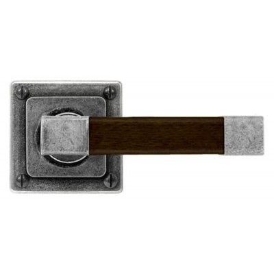 Finesse Design Eden Range Door Handle on a Square Rose in Pewter