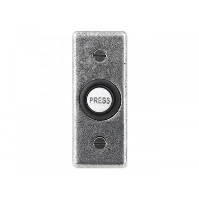 Finesse Design Rectangle Bell Push in Pewter