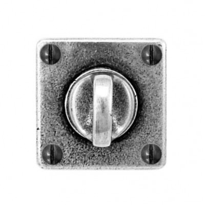 Finesse Design Square Thumb Turn & Release (Jesmond) in Pewter